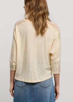 Vrouwen Summum Woman Top Met Kanten Mouw