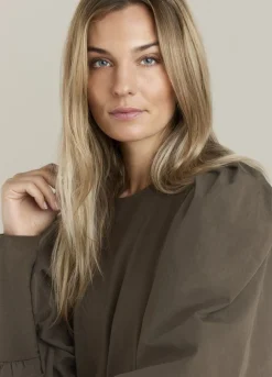 Vrouwen Summum Woman Top Met Opvallende Mouw