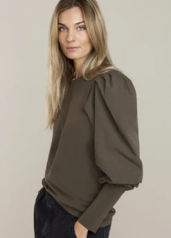Vrouwen Summum Woman Top Met Opvallende Mouw