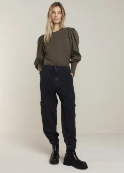 Vrouwen Summum Woman Top Met Opvallende Mouw