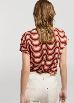 Vrouwen Summum Woman Top Met Retro Print