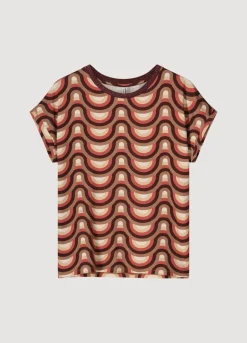 Vrouwen Summum Woman Top Met Retro Print