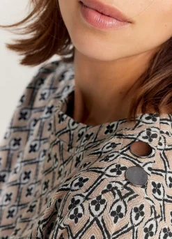 Vrouwen Summum Woman Top Met Ruitjes Jacquard