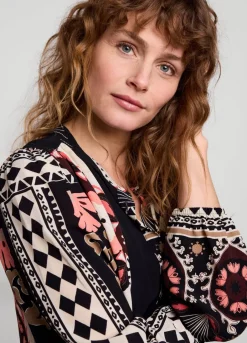 Vrouwen Summum Woman Top Met Staanderkraag
