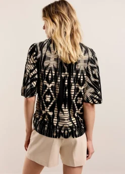 Vrouwen Summum Woman Top Met Wijde Mouw