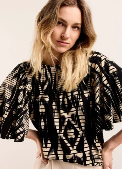 Vrouwen Summum Woman Top Met Wijde Mouw