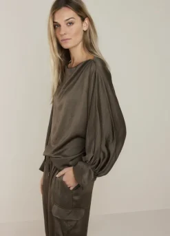 Vrouwen Summum Woman Top Vleermuismouw