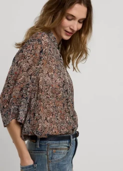 Vrouwen Summum Woman Transparante Blouse Bloemenprint