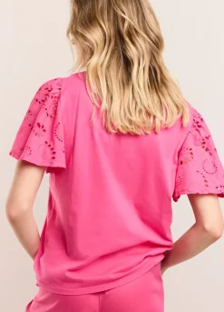 Vrouwen Summum Woman T-Shirt Broderie Anglaise
