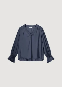 Vrouwen Summum Woman V-Hals Drapey Satin Top