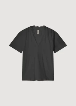 Vrouwen Summum Woman V-Hals Top Met Kant