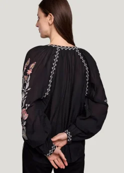 Vrouwen Summum Woman Voile Blouse Met Borduur