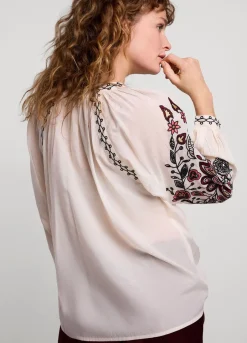 Vrouwen Summum Woman Voile Blouse Met Borduur