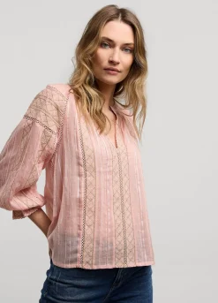 Vrouwen Summum Woman Voile Blouse Met Kant