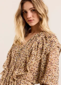 Vrouwen Summum Woman Voile Jurk Met Ruches