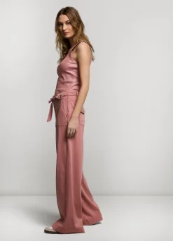 Vrouwen Summum Woman Wijde Broek Met Ceintuur
