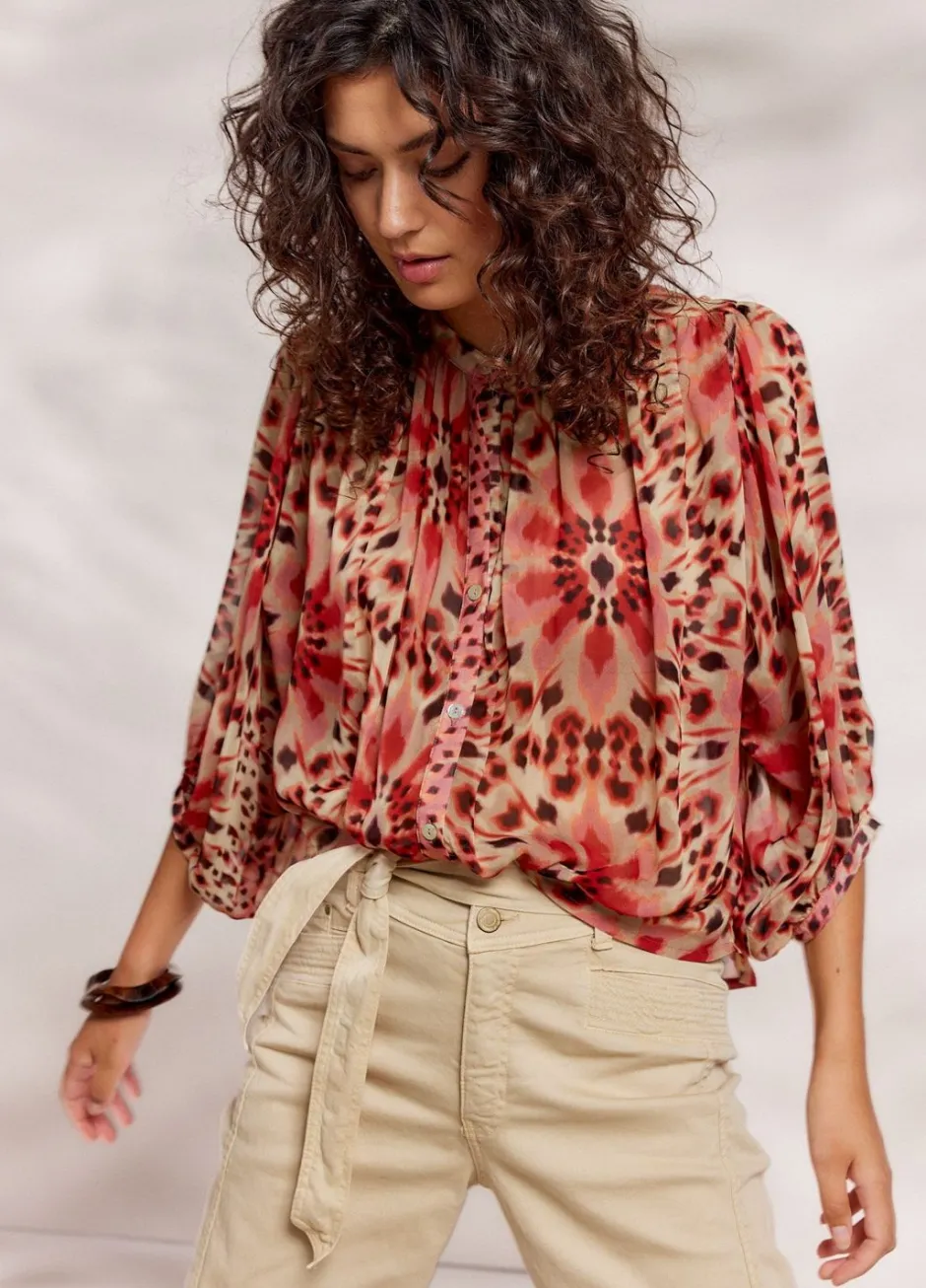 Vrouwen Summum Woman Wijduitlopende Blouse