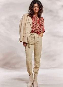 Vrouwen Summum Woman Wijduitlopende Blouse