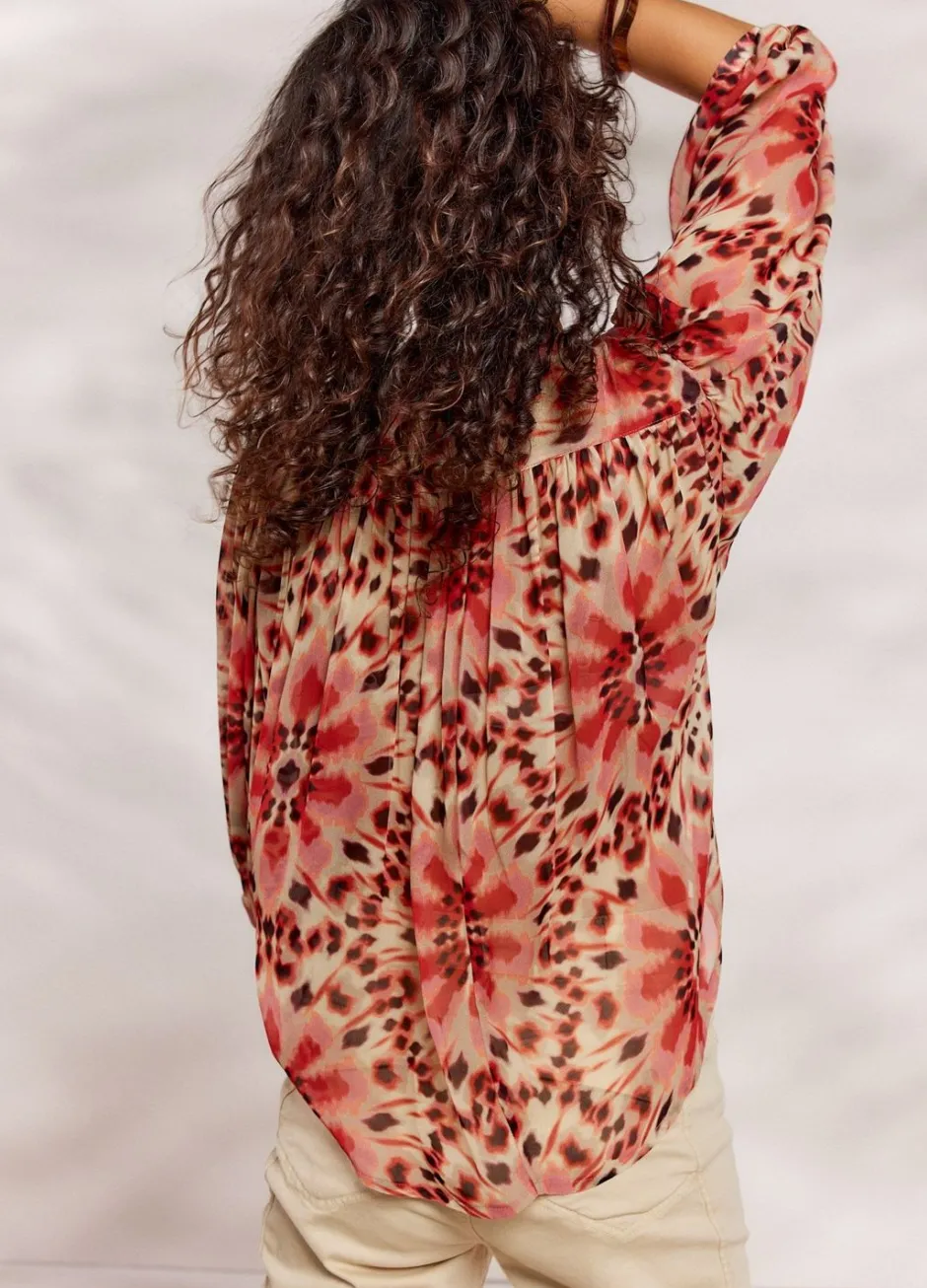 Vrouwen Summum Woman Wijduitlopende Blouse