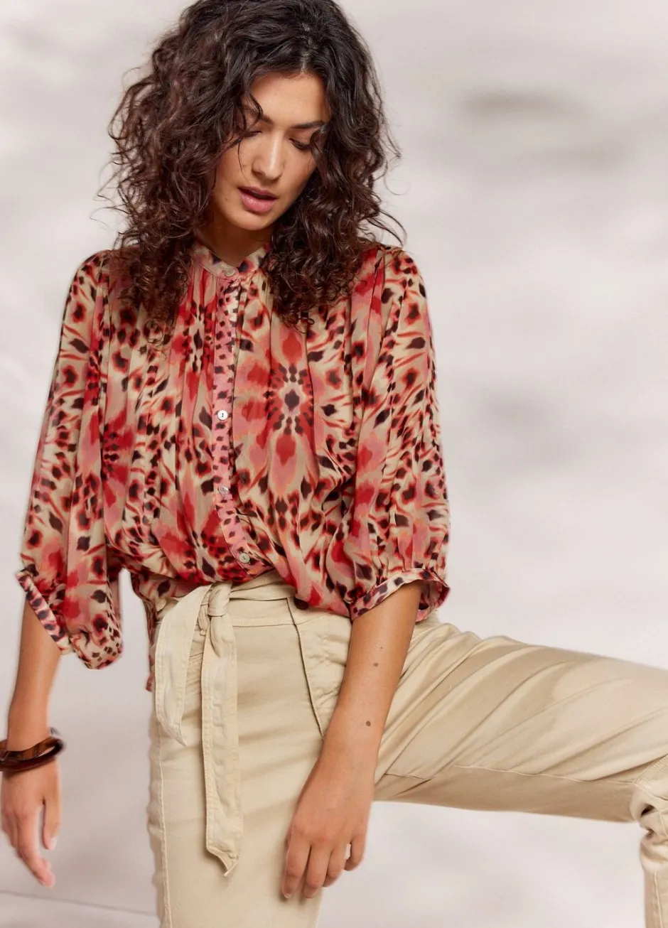 Vrouwen Summum Woman Wijduitlopende Blouse